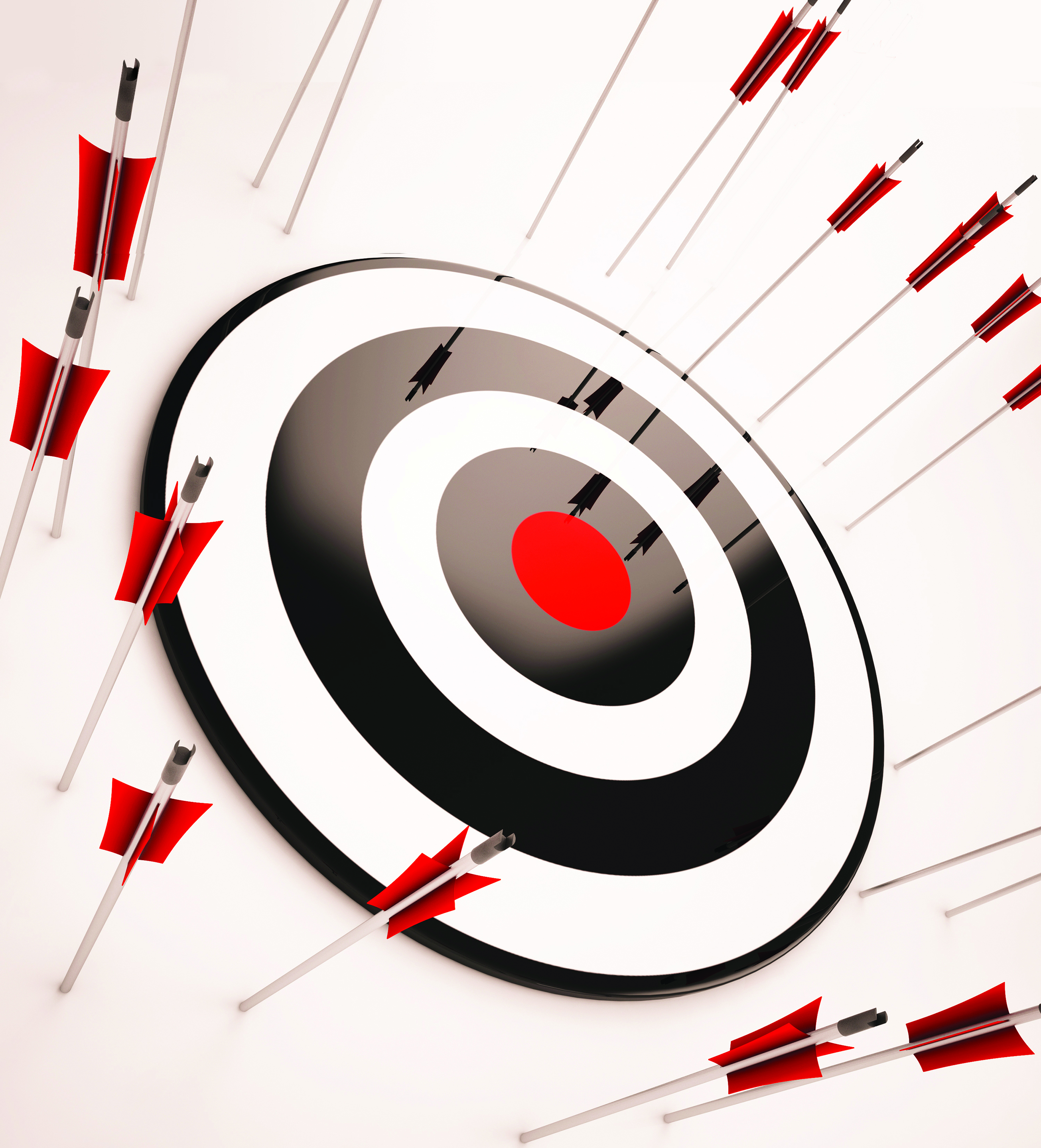 Off Target Showing Aiming Mistake Lacking Confidence